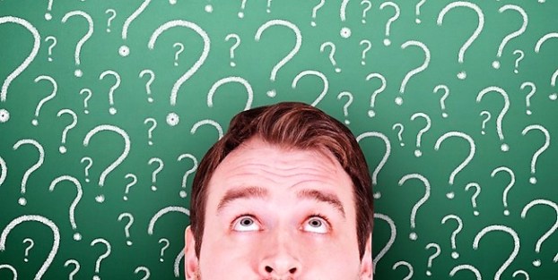 man with questions
